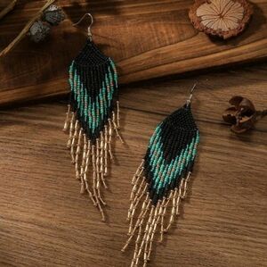 Bohemian Beaded Earrings ~ New